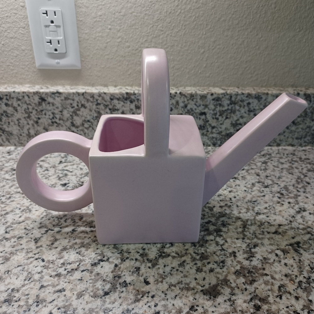 Pink Ceramic Watering Can - Modern Design Made In Portugal